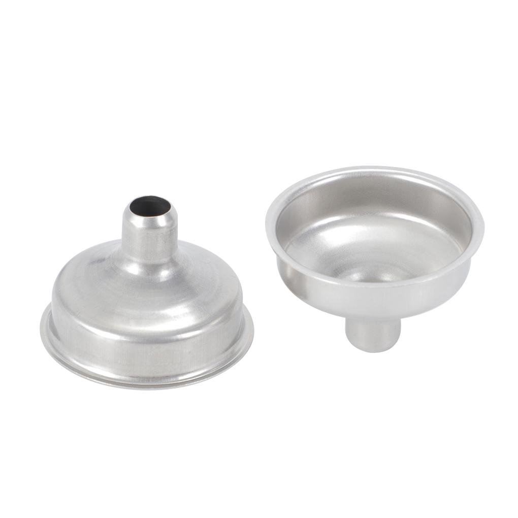 2ks malý trychtýř z nerezové oceli přenosný násypník praktické široké ústí odnímatelné univerzální kuchyňské nářadí trychtýřová tyč