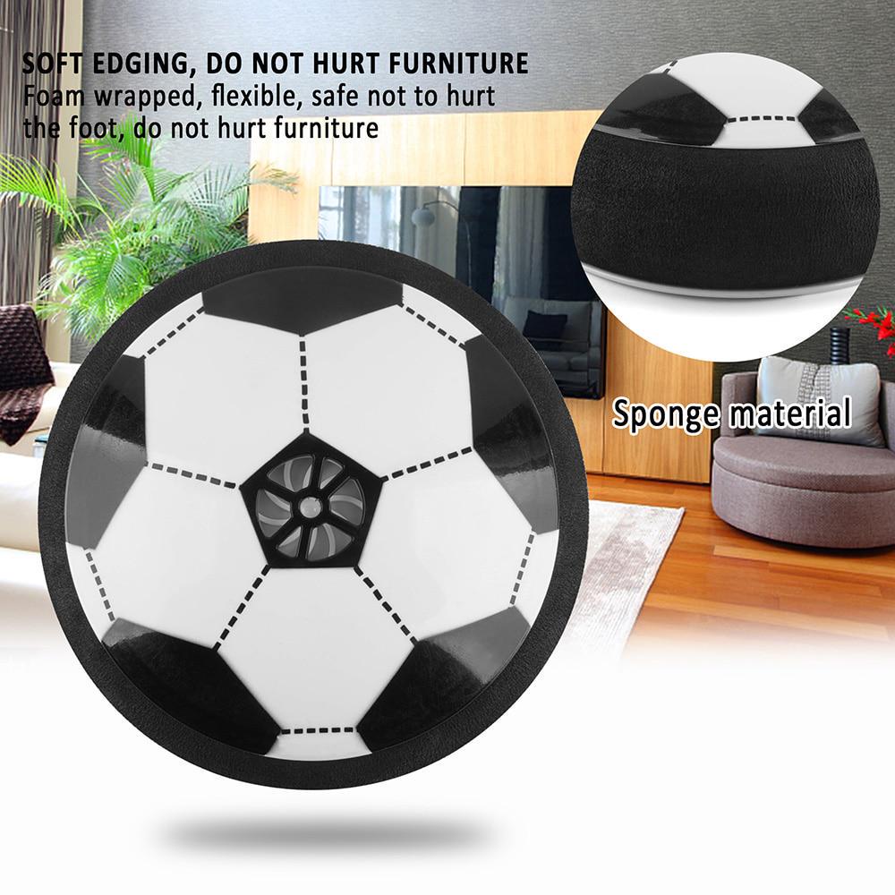 Air Soccer Power Disk Indoor Game Air Cushion Hover Football Toys Baby Light Led