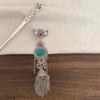 Metal Ethnic Style Hair Stick Silver Hanfu Hair Fork  Costume Headdress