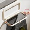 1 Pcs Kitchen Garbage Bag Holder Cabinet Door Hanging Trash Holder Foldable Multi-Purpose Bathroom Wall Plastic Bag Holder