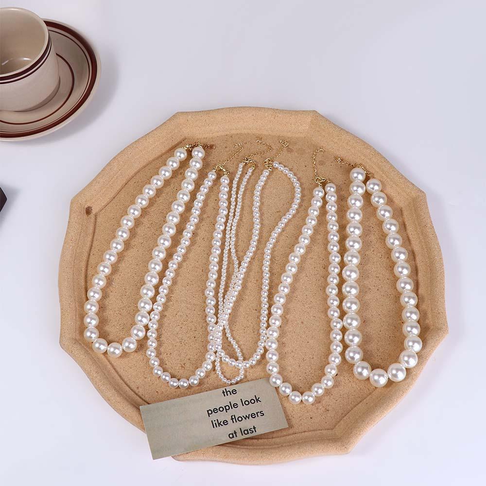 Beaded Wedding Jewelry Korean Style Necklace Women Clavicle Chain Pearl Necklace Pearl Chokers