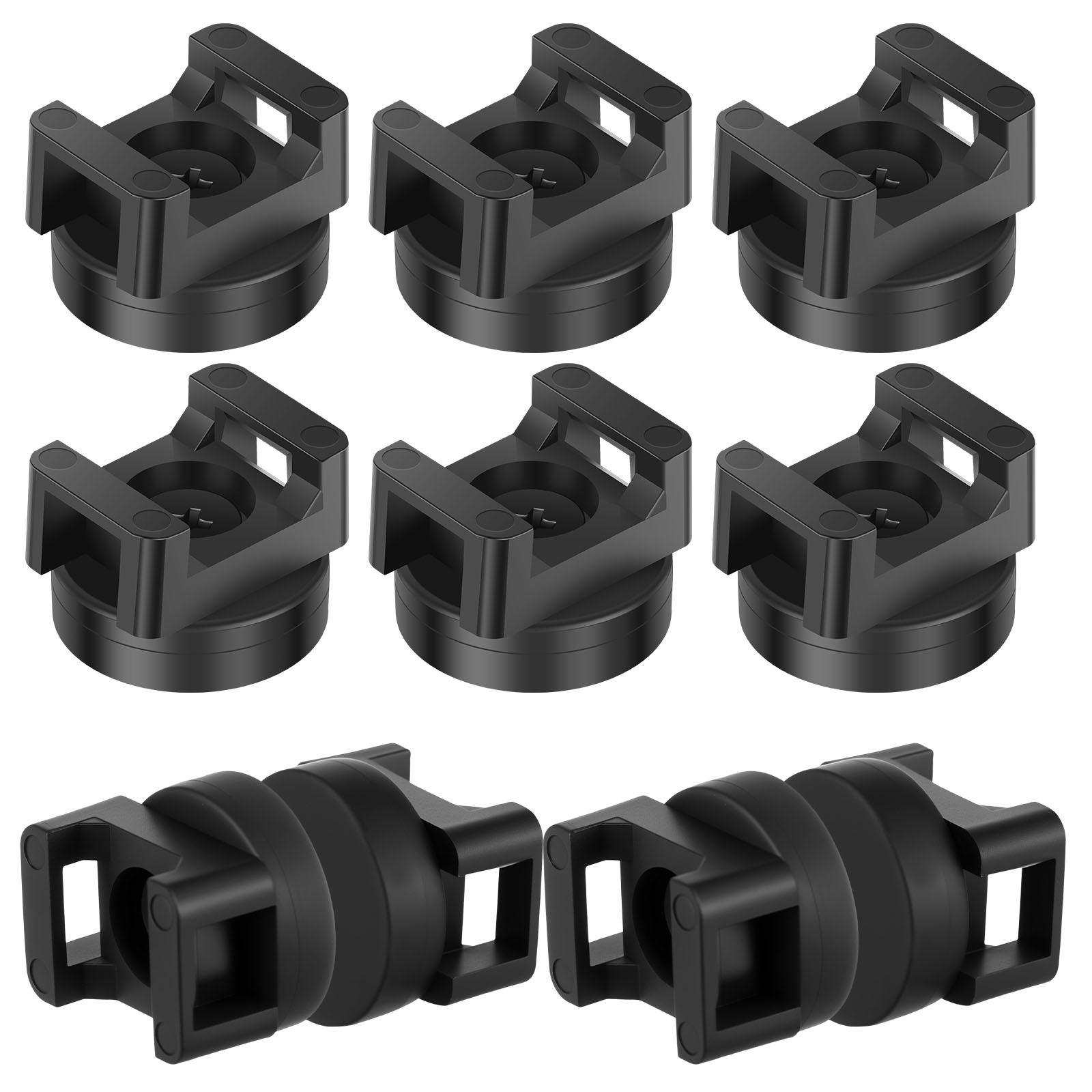 

10Pcs Magnetic Cable Tie Holders Waterproof Cable Clips Organizer Multipurpose Wire Management Bases