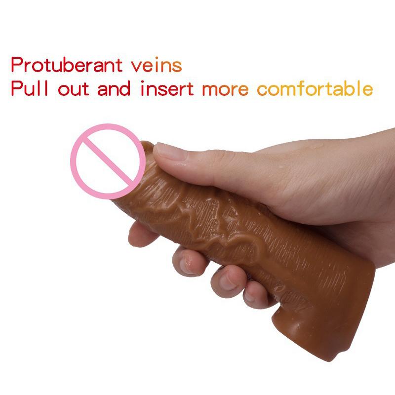 Realistic Silicone Penis Extender Sleeve Delay Ejaculation Reusable Condoms Sex Toys For Men Cock Sleeve