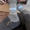 Autumn and Winter Women's Vintage Thickened Warm Wool Mid-calf Socks, Bow Pile Socks
