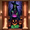 Party Banner Material Halloween Decoration Witch Poster High Quality Spooky Banner For Haunted House Trick Or Treat Outdoor