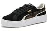 Suede Plat Form Plaid 'Black' Women's 395228-01