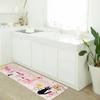 Senko Kiki's Delivery Service Flower Town Wipeable PVC Kitchen Mat, Approx. 45 X 120cm, Pink, Character Jiji, Cat, Ghibli Design, 60607