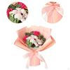 Ramo de rosas de jabón con flores artificiales, regalo de cumpleaños con caja, artesanía floral de baño para fiesta