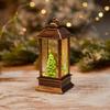 Christmas Telephone Booth Candle Lamp: Luminous Night Light Ornaments