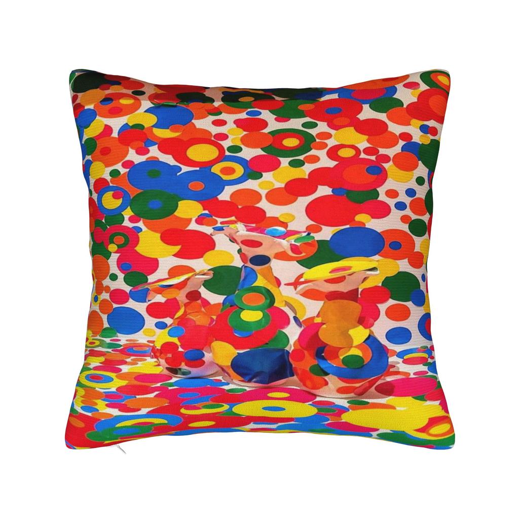 Yayoi Kusama Pillow Cover  Custom Cushion Cover Retro Trendy Pillow Case For Wedding Party Home Decor