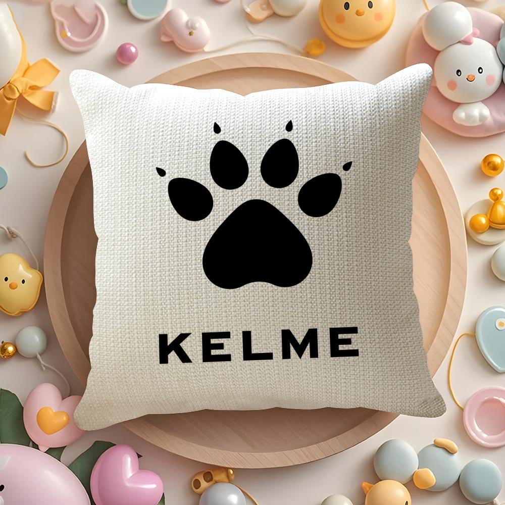 Luxury Fashion K-Kelme Cushion Cover Linen Organic Fabric Double-Sided Printing Breathable Pillow Case Sofa Home Decor Gift