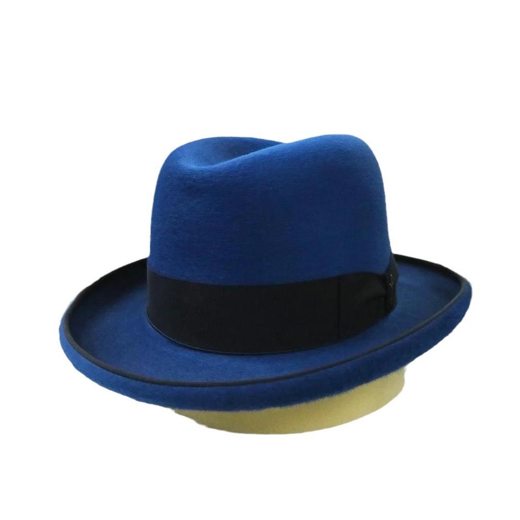 Shangxin Cross-Border Hot-Selling Wool Hat, Bow Webbing Decorative Felt Hat, Fashionable Pure Wool Top Hat