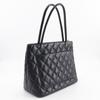 Chanel Medallion Tote Tote Bag A01804 Black Caviar Skin Women Used