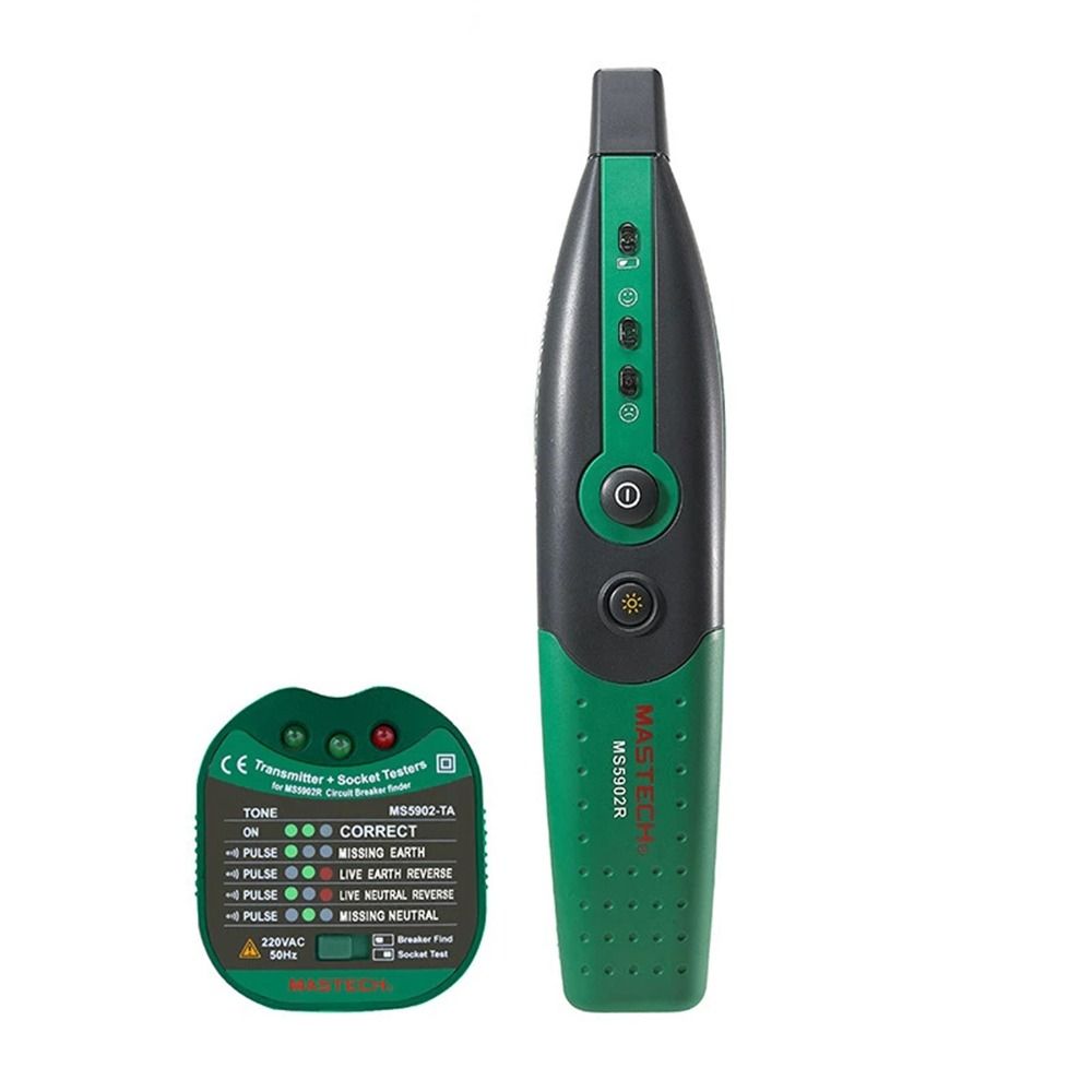 With Flashlight 220v/110v Fuse Socket Tester Automatic Circuit Breaker Finder Circuit Tester EU US