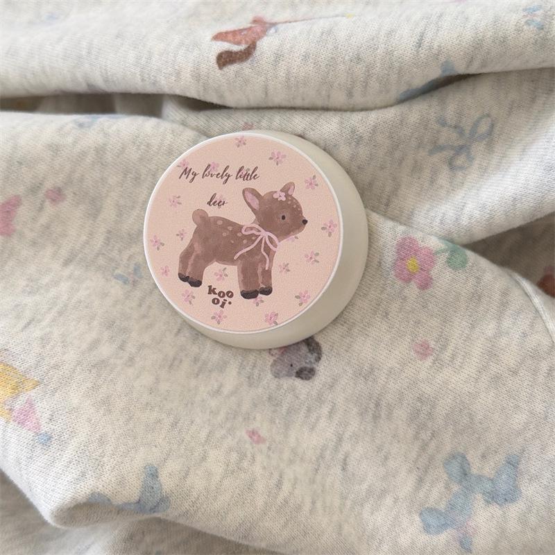 Light Purple Polka Dot Deer Magnetic iPhone Case Compatible with iPhone 17 Pro Max, 16, 15, 14 for Women