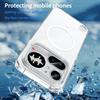 Non-slip Transparent Magnetic Case Fundas For Nothing Phone 4A Pro A069P 6.83 inches Soft TPU Frame Acrylic Shockproof Cover
