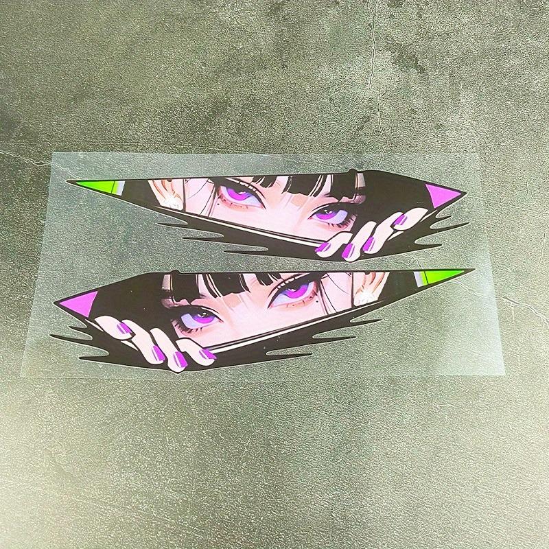 1Pair JDM Anime Motorcycle Stickers Waterproof for Motorbike Fuel Tank Side Panels DIY Scooter Helmet Box Durable Vinyl Decals