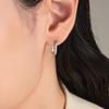 Tirr Lirr Brisa Zero Point Silver-White One-Touch Earrings TESSVW14865
