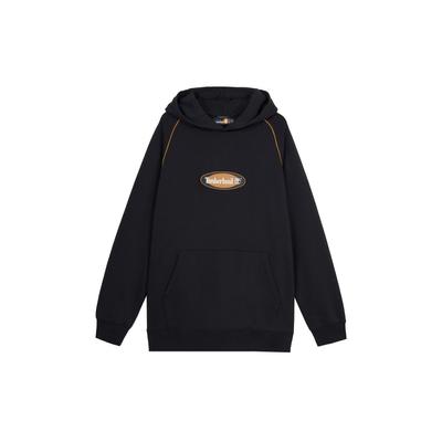 Timberland Letter Logo Embroidered Hoodie Men Hoodies Black A6Q5H-001