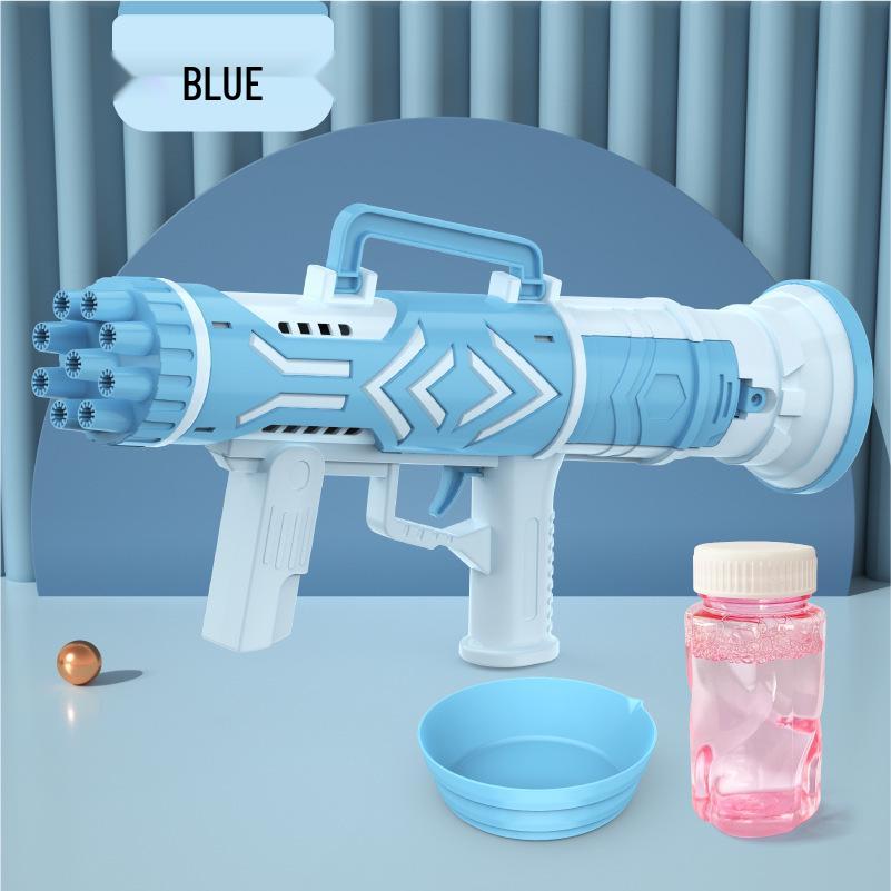 Hot-Selling Automatic Luminous Gatling Bubble Gun - Perfect Toy for Kids