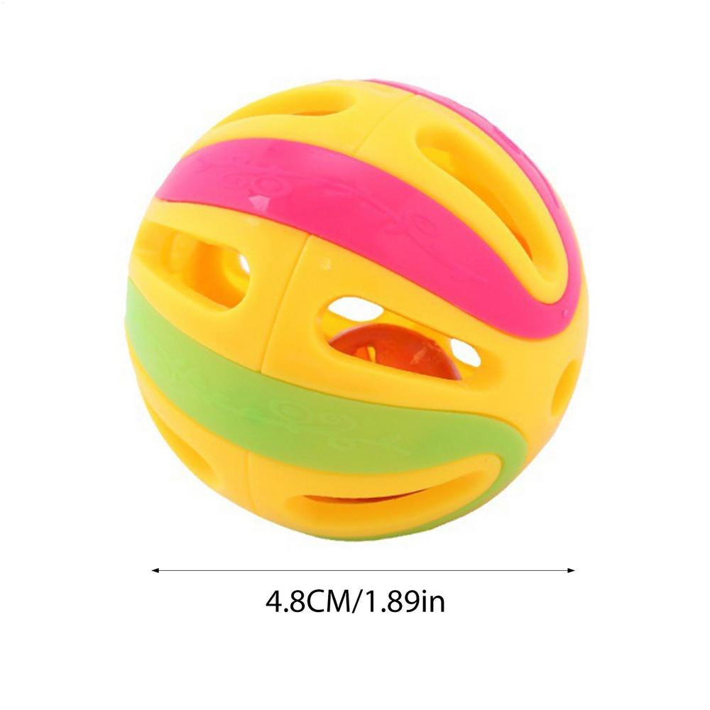 Jingle Bell Cat Toy Cat Pounce Jinggle Ball Hollow Cat Jingle Balls Interactive Cat Toys Kitten Chasing Toys Cat Rattle Ball