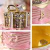 Creative Mini Jewelry Storage Box, Portable Travel Earrings, Necklace and Ring Organizer, Alloy Jewelry Display Box