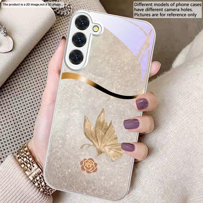 Full of Eastern Elegance For Samsung S26 S22 S8 S9 S10 S20 Ultra S21 Pro S22 Plus S23 FE S24Ultra S25 Edge S24+ Glass Phone Case