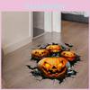 Halloween Wall Decal Pvc Pumpkin Bat Stickers Home Decor For Living Room