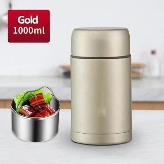 Bento LunchSnack Box1000ml Food Premium Stainless Steel Vacuum Insulated Thermal Container Flasks Soup Flask Containers Bag