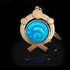 New Teyvat Vision Fontaine Water God Focalors Lyney and Lynette Keychain Luminous 7 Element Eye Of God Toy KeyRing