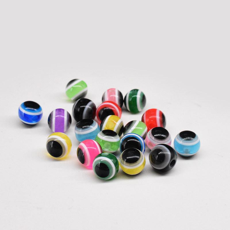 

50 шт. Черные Мягкие Приманки Глазки для Рыбы: Аксессуары для оснасток Техасская и Каролинская для ловли окуня и мандаринки 8mm Diameter Mixed (30 pieces)