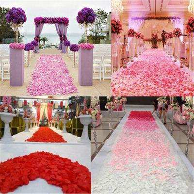 800 Stück künstliche Rosenblütenblätter aus Seide für Hochzeit, Party, Zeremonie, Tischdekoration