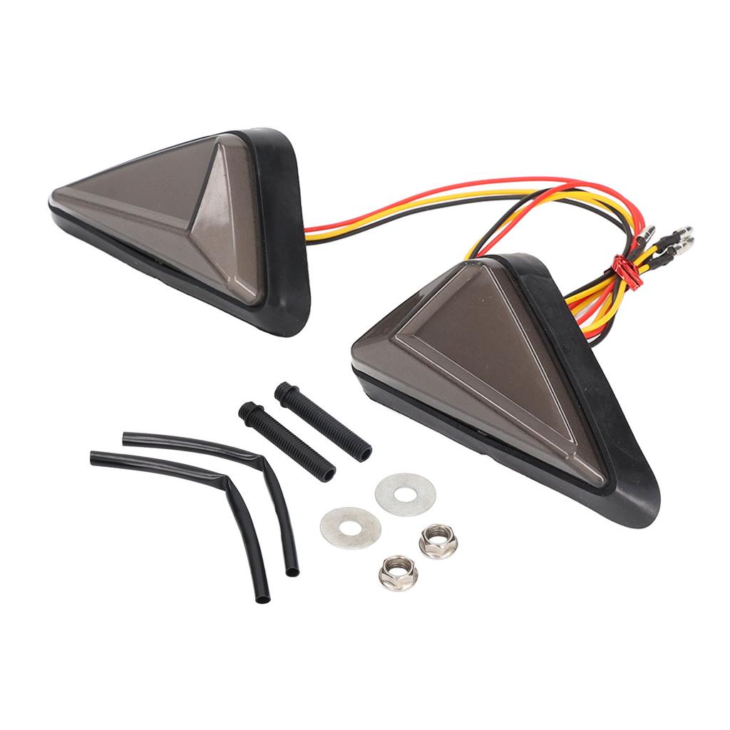 2pcs Motorcycle LED Turn Signals Flush Mount Indicator Blinker Universal for Motorbike