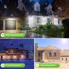 Solar Lights Outdoor,176 LED Super Bright Motion Sensor Lights Waterproof Security Light for Fence Yard Door Patio Garage Step