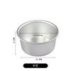 Aimanwu Anodized Aluminum Fixed-Bottom Cake Mold, 4-12 inch Sizes