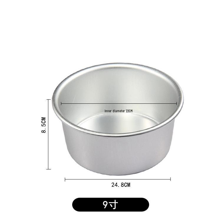 Aimanwu Anodized Aluminum Fixed-Bottom Cake Mold, 4-12 inch Sizes