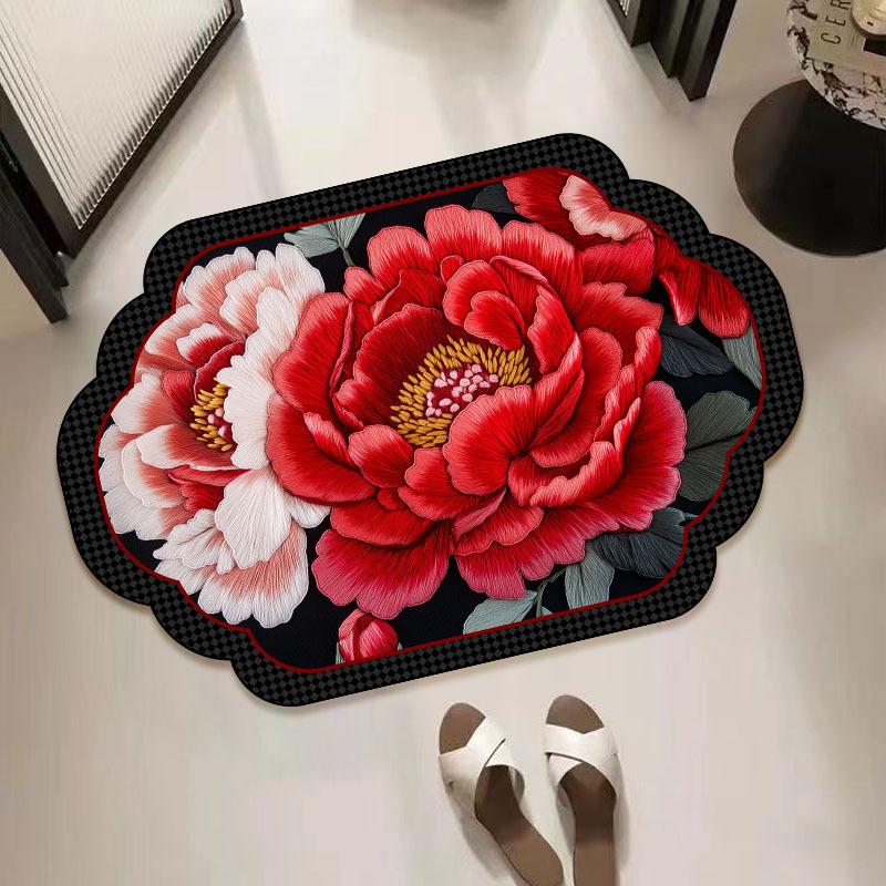 

Коврики для ванной комнаты Водопоглощающие быстросохнущие грязеотталкивающие противоскользящие коврики для ног Мягкие коврики для ног с диатомовой грязью 80*120cm