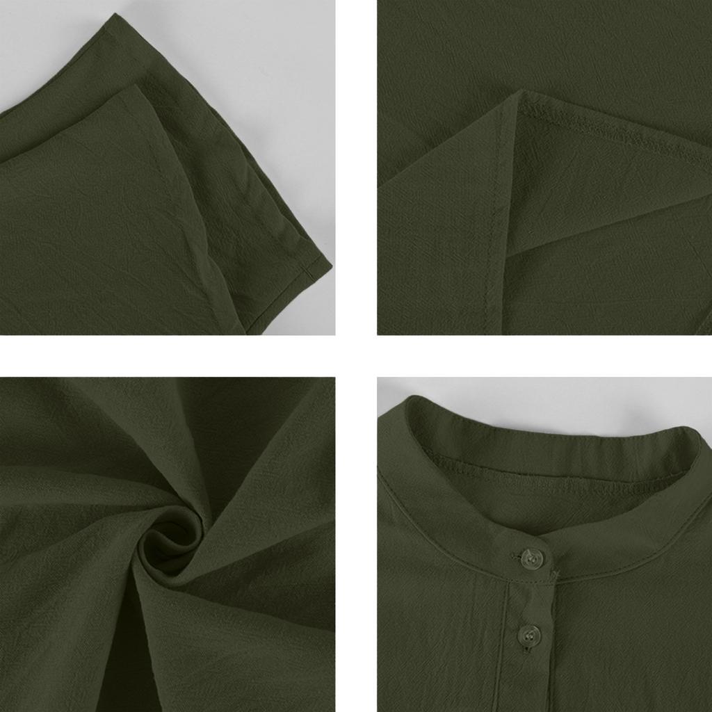 Linen Shirts for Men Casual Short Sleeve Shirts for Men Relaxed Fit Polo Shirts for Men Mens Polo Shirts Short Sleeve Comfortable Style