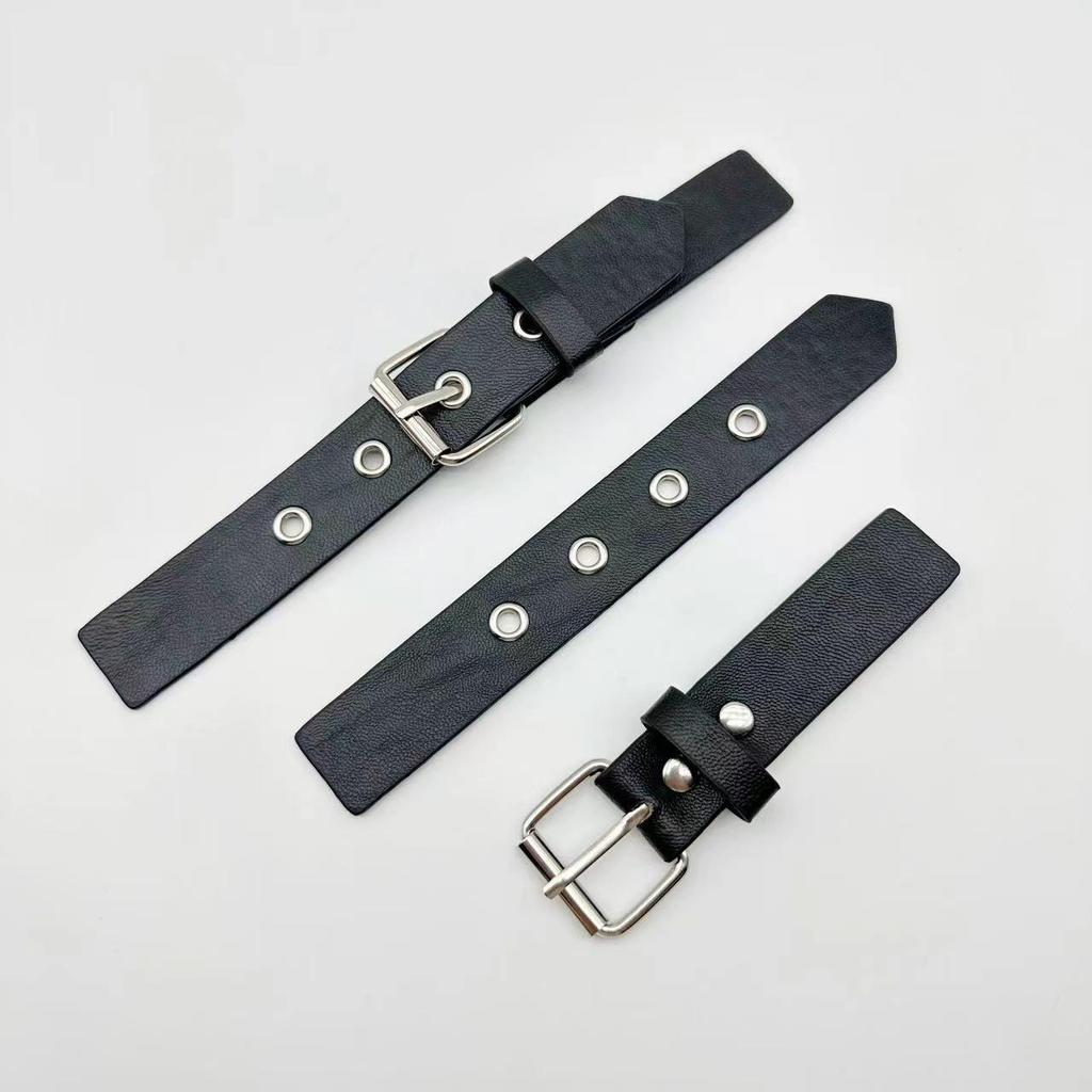 Metal Leather Buckle Collar Button & Decorative Belt Cufflink Snap Eyelet Accessories