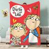Anime Charlie and Lola Throw Lightweight G Flannel Blanket Soft Skinfriendly for Summer Cooling