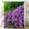 Delightful Lavender Shower Curtain Purple Bloom Floral Decor Waterproof Fabric for Bathroom Perfect Gift Idea