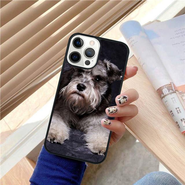 Lovely Dogs Schnauzer Phone Case Cover For iPhone 17 Air 15 16 14 13 12 Pro Max 11 Pro Max Plus Coque Shell