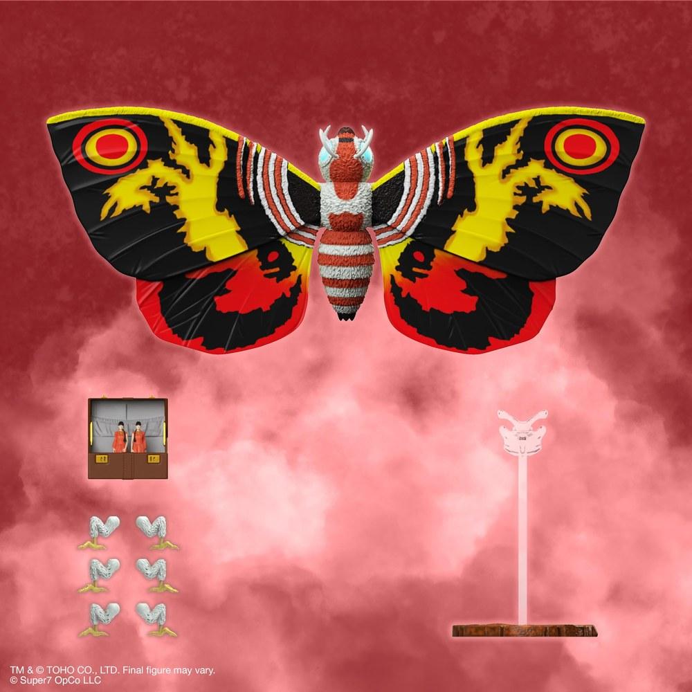Super7 ULTIMATES Mothra 1992 Action Figure 7-inch Toho Godzilla Classic Movie Collection Retro Toy