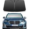Windshield Sun Shade For BMW X5 -2025 Foldable Car Front Window Sunshade Accessories Double Layer 240 T Sun Visor Protector Reflective Cover Block UV