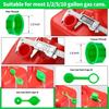 Gas Can Spout Replacement, Green Gas Can Nozzle Replacement For Most 1/2/5/10 Gas Cans,Good Pour,Leak Proof (5 Pack Green)
