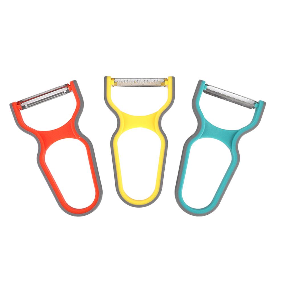 

Овощерезка 3-в-1, Многофункциональные овощечистки из нержавеющей стали для картофеля, яблок, огурцов, Фруктовая овощерезка, Мини-слайсер для картофеля, Набор терок