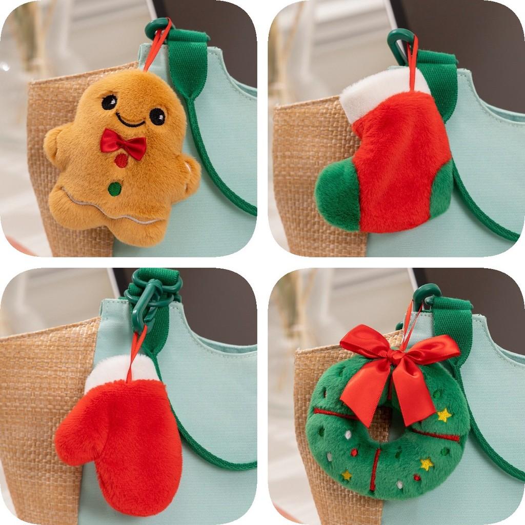 Adorable Plush Christmas Ornaments Collection Featuring Snowman Gingerbread Man Decor