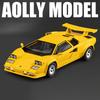 1/24 Lamborghini Countach LP5000s Alloy Classic Sports Car Model Diecast Metal Retro Racing Vehicles Car Model Sound and Light Kids Toy Gift