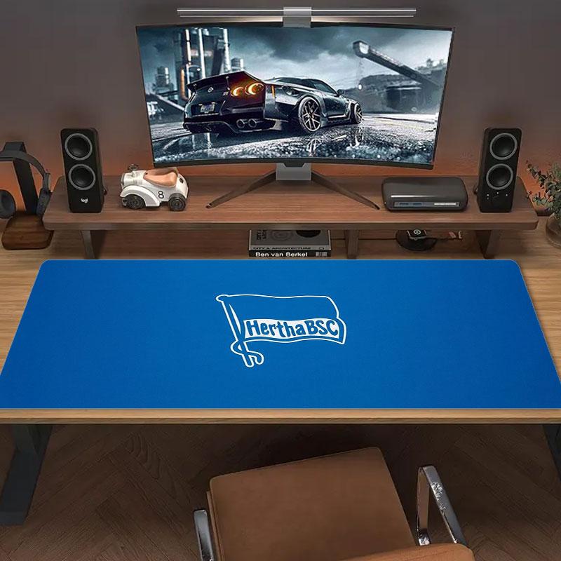Hertha BSC Large Size Mouse Pad Large Gaming Table Cushion Non-slip Laptop Tablet Big Mousepad XXL Mat Mini PC Playmat With Lock edge