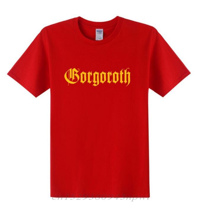 GORGOROTH T Shirts Men Rock Band Thrash Black DEATH HEAVY METAL PUNK Rap Twilight of the Idols Tshirt
